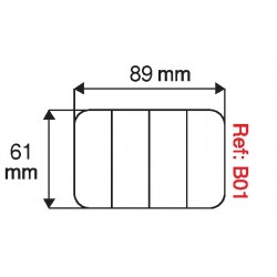 Barattolo in plastica da 200 ml (PET) 65x85 mm trasparente con tappo – 12  pz